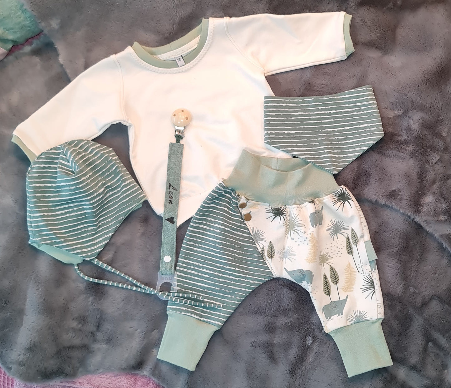 Baby Mütze "Pistazie"