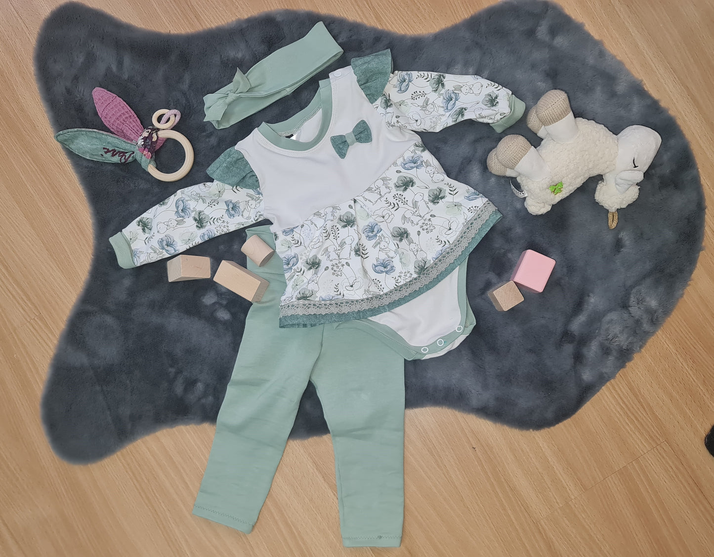 Baby Leggins Schilfgrün