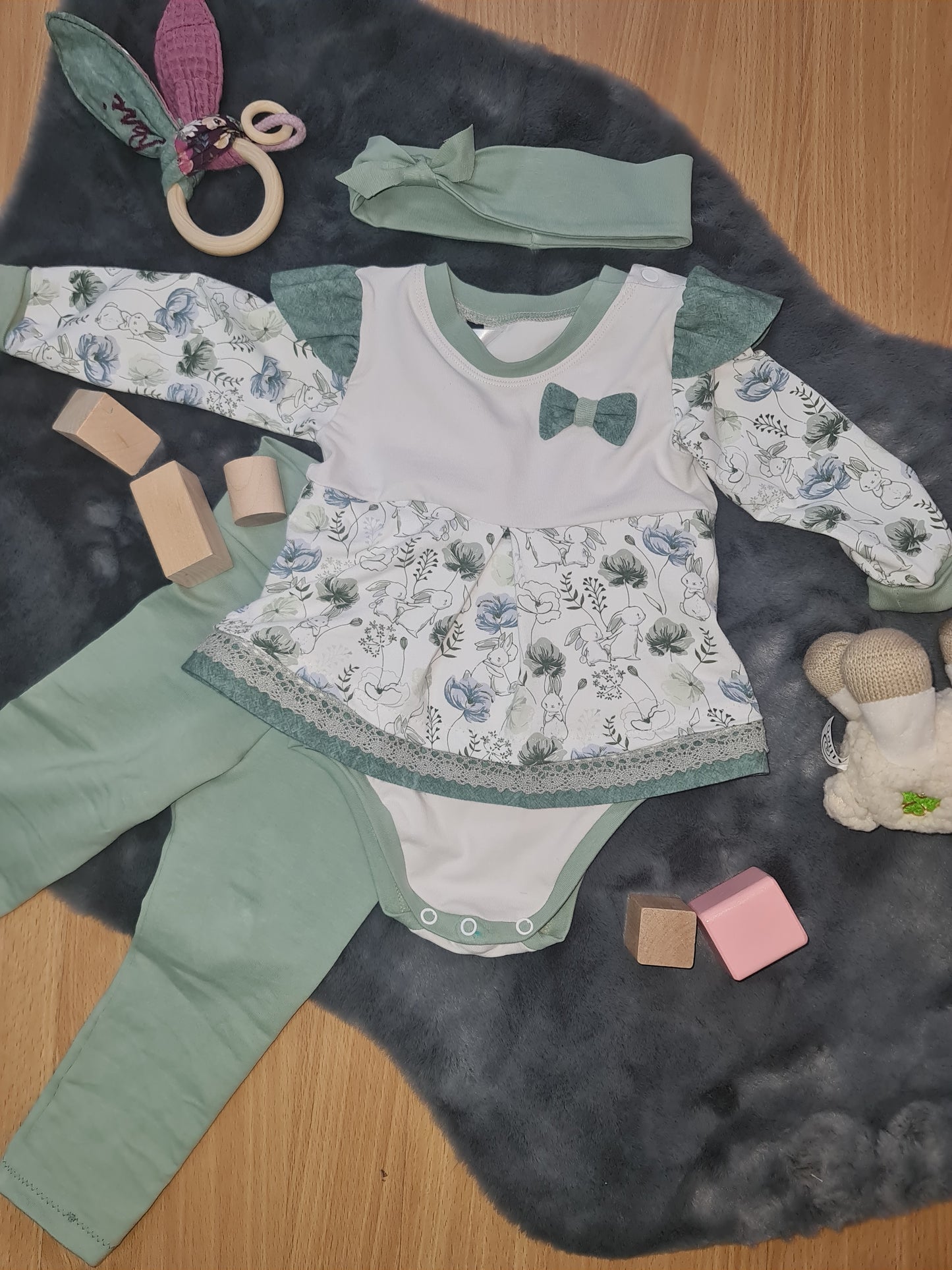 Baby Leggins Schilfgrün